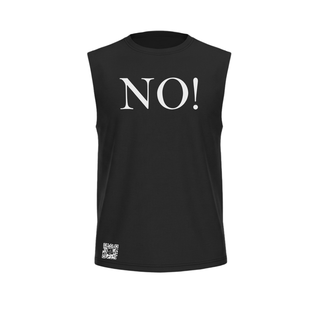 NO! Sleeveless Statement Shirt