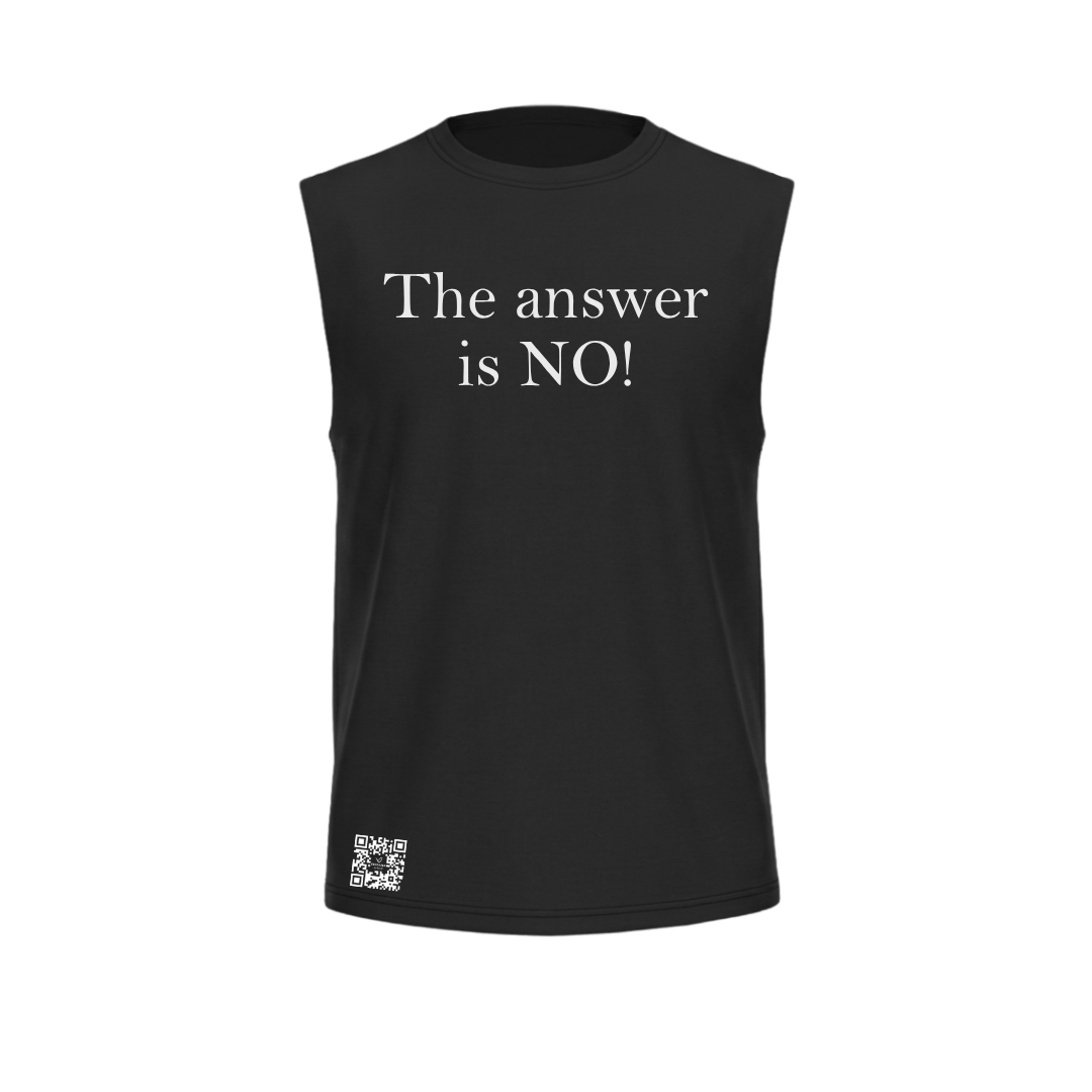 NO! Sleeveless Statement Shirt