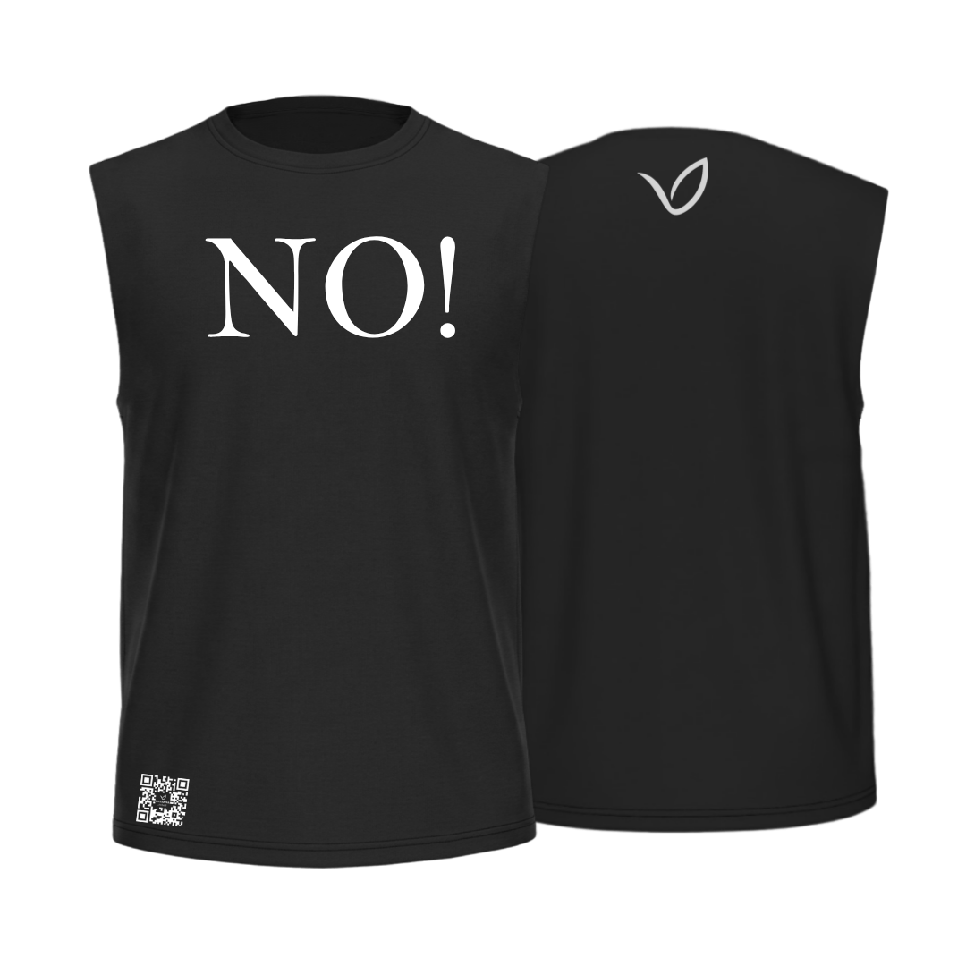 NO! Sleeveless Statement Shirt