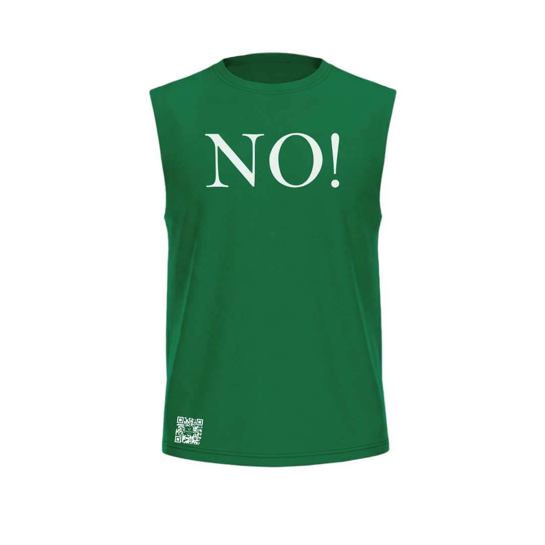 NO! Sleeveless Statement Shirt