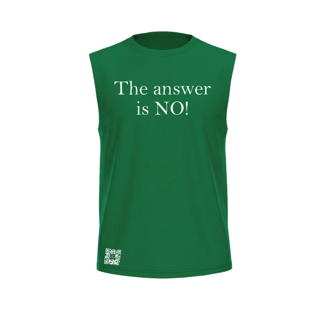 NO! Sleeveless Statement Shirt