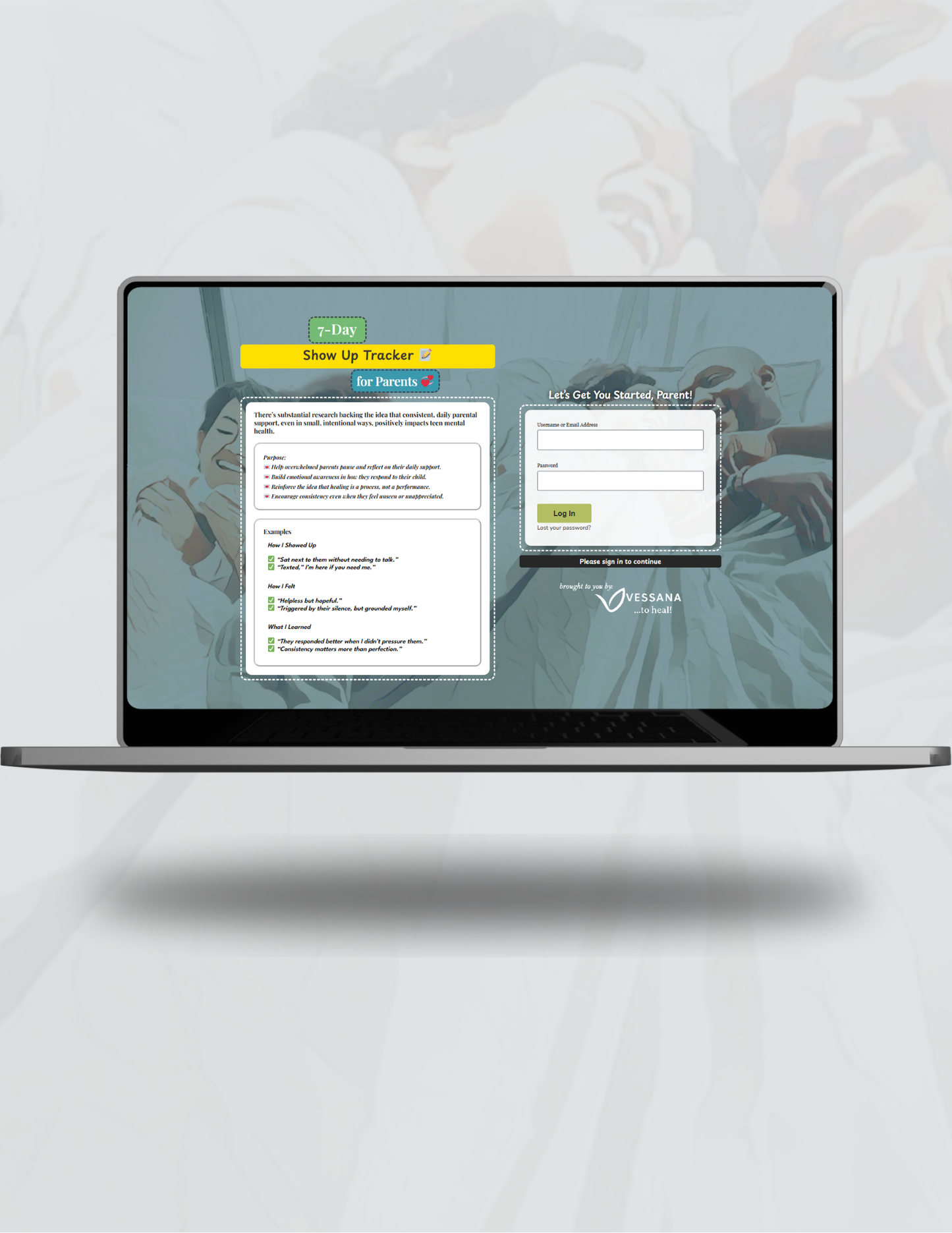 7-Day Show Up Tracker For Parents (Online Journal)