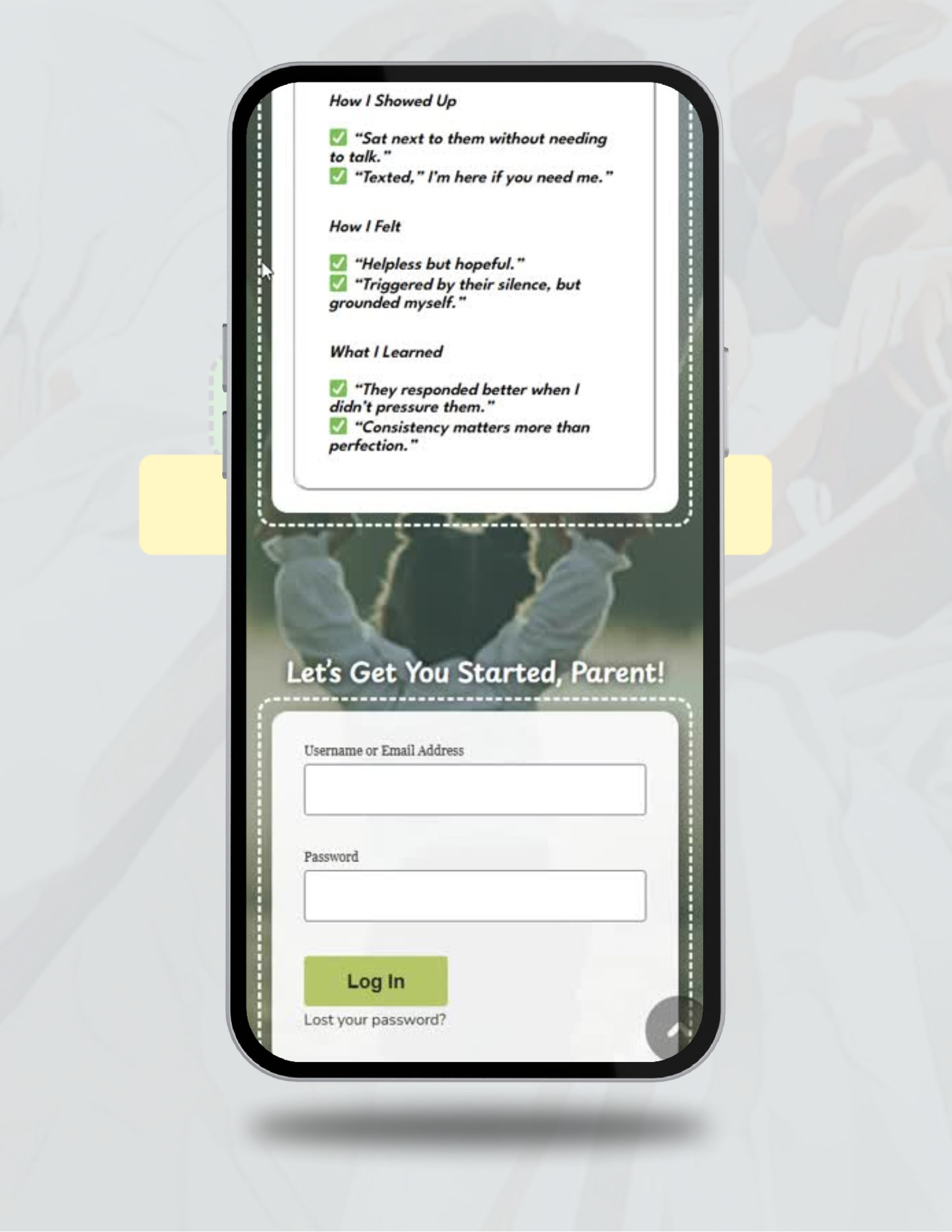 7-Day Show Up Tracker For Parents (Online Journal)