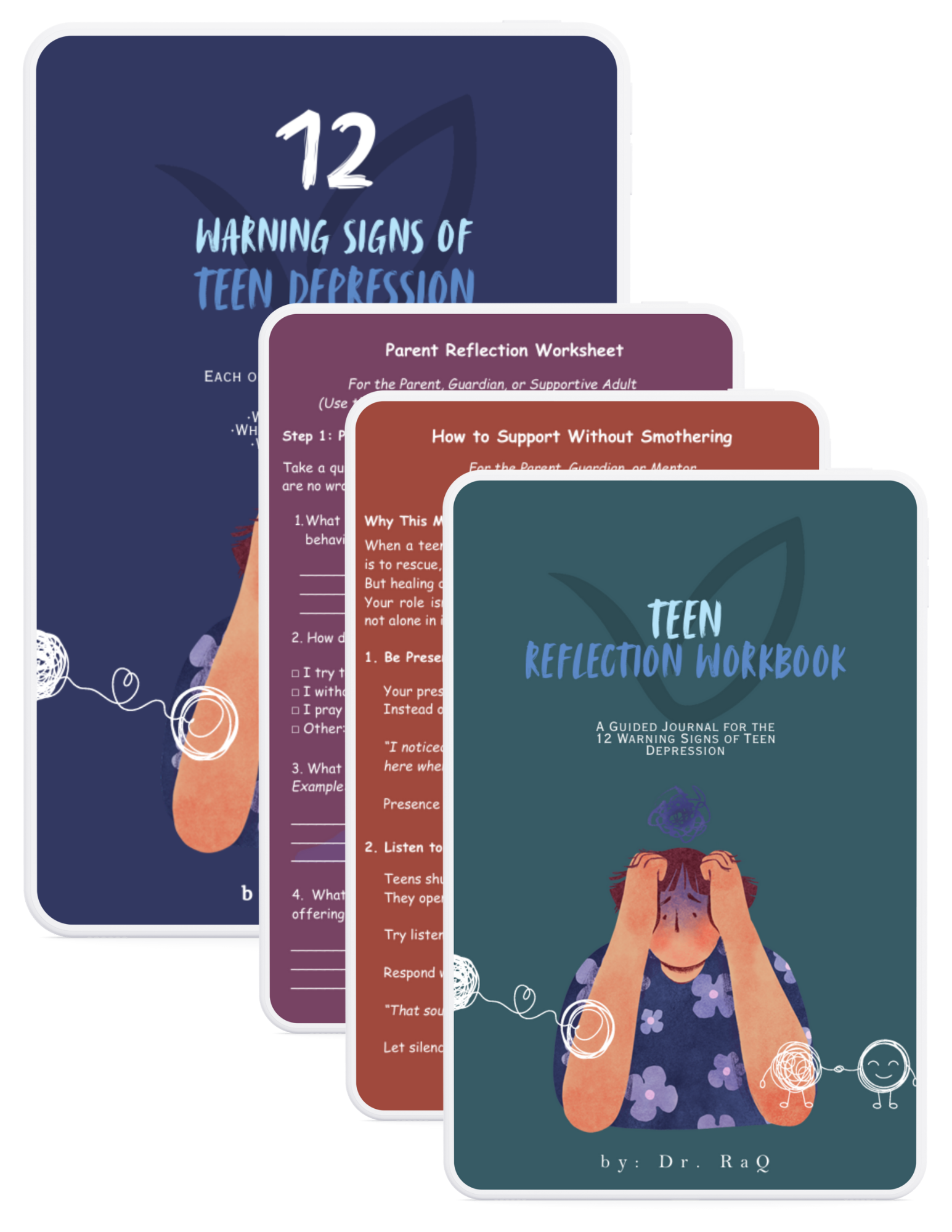 12 Warning Signs of Teen Depression + Parent Reflection Worksheet + How to Support Without Smothering + Teen Reflection Workbook